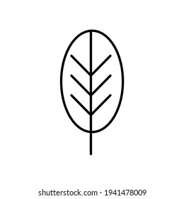 Illustration vector of leaf, nature, go green icon with line style