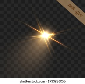  Illustration of Vector Lens Flare Effect. Transparent Vector Glow Lens Flare Ray Effect. Futuristic Interface Technology Infographic Template
