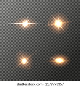 Illustration of Vector Lens Flare Effect. Transparent Vector Glow Lens Flare Ray Effect. Futuristic Interface Technology Infographic Template