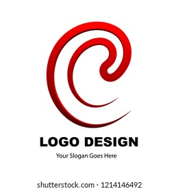 Illustration Vector Letter Template Design