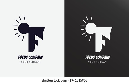 illustration vector letters f logo design