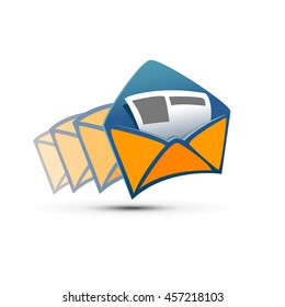 Illustration vector letters without the background, message  icon EPS