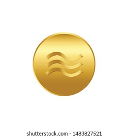 Illustration Vector: Libra new digital currency , cryptocurrency.
