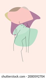 Illustration vector of lineart and background simple. Great for wall decoration, postcard or brochure cover