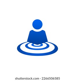 Illustration vector logo for audience target