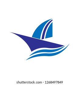 illustration vector logo boat
