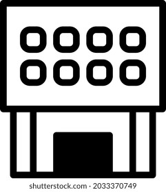 ilustración vectorial y logo Estilo dualtone Building. en el fondo blanco. Signo de iconos de la colección moderna para el concepto móvil y el diseño de aplicaciones web. El diseño es perfecto.
