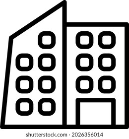 illustration vector and logo Building gradient line style. icon on white background. Icon sign from modern collection for mobile concept and web apps design. Nice design perfect.