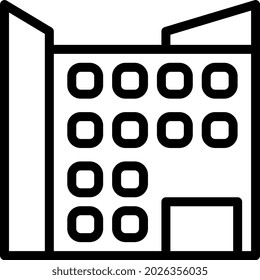 illustration vector and logo Building gradient line style. icon on white background. Icon sign from modern collection for mobile concept and web apps design. Nice design perfect.
