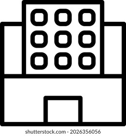 illustration vector and logo Building gradient line style. icon on white background. Icon sign from modern collection for mobile concept and web apps design. Nice design perfect.
