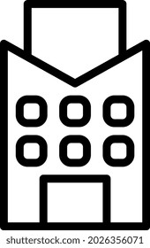 illustration vector and logo Building gradient line style. icon on white background. Icon sign from modern collection for mobile concept and web apps design. Nice design perfect.