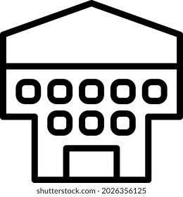 illustration vector and logo Building gradient line style. icon on white background. Icon sign from modern collection for mobile concept and web apps design. Nice design perfect.