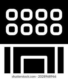illustration vector and logo Building solid style. icon on white background. Icon sign from modern collection for mobile concept and web apps design. Nice design perfect.