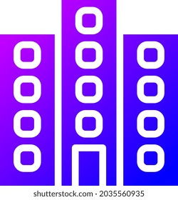 illustration vector and logo Building solid gradient style. icon on white background. Icon sign from modern collection for mobile concept and web apps design. Nice design perfect.
