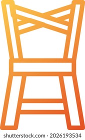 illustration vector and logo chair gradient style. icon on white background. Icon sign from modern collection for mobile concept and web apps design. Nice design perfect.