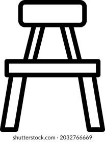 illustration vector and logo chair outlines style. icon on white background. Icon sign from modern collection for mobile concept and web apps design. Nice design perfect.