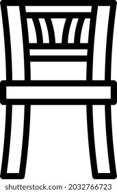 illustration vector and logo chair outlines style. icon on white background. Icon sign from modern collection for mobile concept and web apps design. Nice design perfect.