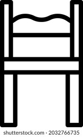 illustration vector and logo chair outlines style. icon on white background. Icon sign from modern collection for mobile concept and web apps design. Nice design perfect.