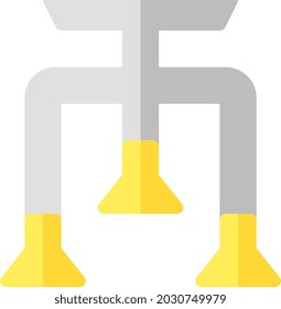 ilustración vectorial y logotipo lámpara de araña estilo plano. en el fondo blanco. Signo de iconos de la colección moderna para el concepto móvil y el diseño de aplicaciones web. El diseño es perfecto.