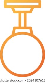 illustration vector and logo chandelier gradient line style. icon on white background. Icon sign from modern collection for mobile concept and web apps design. Nice design perfect.