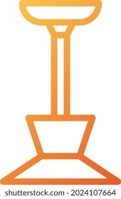 illustration vector and logo chandelier gradient line style. icon on white background. Icon sign from modern collection for mobile concept and web apps design. Nice design perfect.