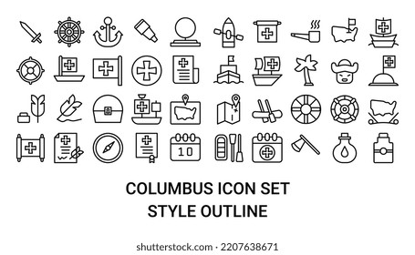 illustration vector and logo columbus weapon icon perfect. Icon sign from modern collection for mobile concept and web apps design. Nice design perfect.