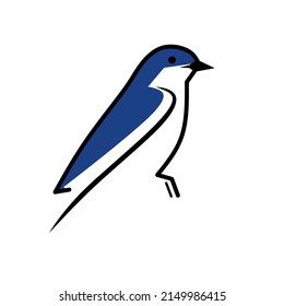 Illustration vector for logo concept blue bird