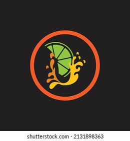 illustration vector logo design for Fresh juice 