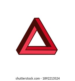 Illustration Vektorlogo Design Illusion Konzept. Unterschreiben und Symbol. 