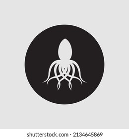 illustration vector logo design for octopus 