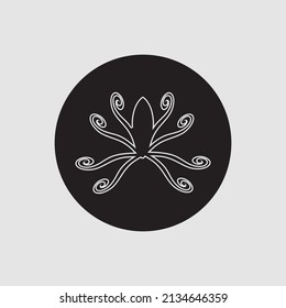 illustration vector logo design for octopus 