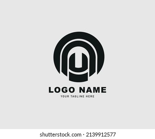 Illustration Vector Logo Design Uno, Finger Print, Suitable for Business, Company and Cryptocurrency