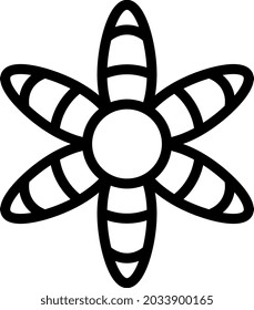 illustration vector and logo flower decoration outlines style. icon on white background. Icon sign from modern collection for mobile concept and web apps design. Nice design perfect.