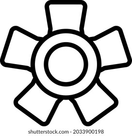 ilustración vectorial y logo flor decoración contorno estilo. en el fondo blanco. Signo de iconos de la colección moderna para el concepto móvil y el diseño de aplicaciones web. El diseño es perfecto.