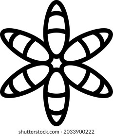 illustration vector and logo flower decoration outlines style. icon on white background. Icon sign from modern collection for mobile concept and web apps design. Nice design perfect.