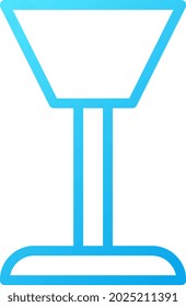 estilo de línea de gradiente de vidrio de tipo vectorial y logotipo. en el fondo blanco. Signo de iconos de la colección moderna para el concepto móvil y el diseño de aplicaciones web. El diseño es perfecto.