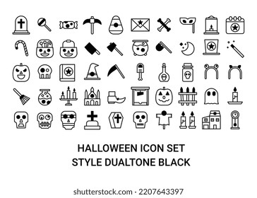 ilustración vector y logo halloween icono de arma perfecto. Signo de iconos de la colección moderna para el concepto móvil y el diseño de aplicaciones web. El diseño es perfecto.