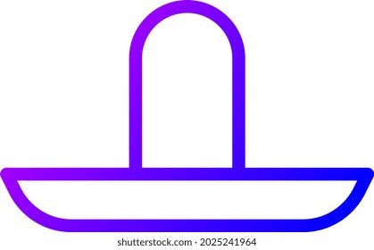 illustration vector and logo hat gradient line style. icon on white background. Icon sign from modern collection for mobile concept and web apps design. Nice design perfect.