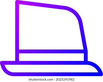 illustration vector and logo hat gradient line style. icon on white background. Icon sign from modern collection for mobile concept and web apps design. Nice design perfect.