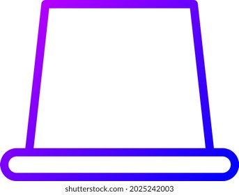 illustration vector and logo hat gradient line style. icon on white background. Icon sign from modern collection for mobile concept and web apps design. Nice design perfect.