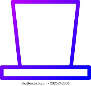 illustration vector and logo hat gradient line style. icon on white background. Icon sign from modern collection for mobile concept and web apps design. Nice design perfect.