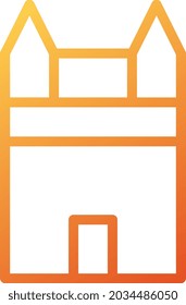 illustration vector and logo house gradient lines style. icon on white background. Icon sign from modern collection for mobile concept and web apps design. Nice design perfect.