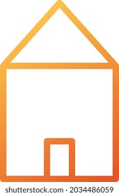 illustration vector and logo house gradient lines style. icon on white background. Icon sign from modern collection for mobile concept and web apps design. Nice design perfect.