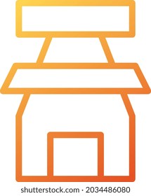 Vektorgrafik und Logo-Haus Farbverlauf-Stil. Symbol auf weißem Hintergrund. Symbol aus der modernen Kollektion für mobiles Konzept und Web-Apps Design. Schönes Design perfekt.