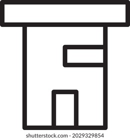 illustration vector and logo house outlines style. icon on white background. Icon sign from modern collection for mobile concept and web apps design. Nice design perfect.