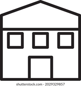 ilustración vector y estilo de la casa del logotipo. en el fondo blanco. Signo de iconos de la colección moderna para el concepto móvil y el diseño de aplicaciones web. El diseño es perfecto.
