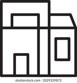 illustration vector and logo house outlines style. icon on white background. Icon sign from modern collection for mobile concept and web apps design. Nice design perfect.