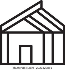 illustration vector and logo house outlines style. icon on white background. Icon sign from modern collection for mobile concept and web apps design. Nice design perfect.