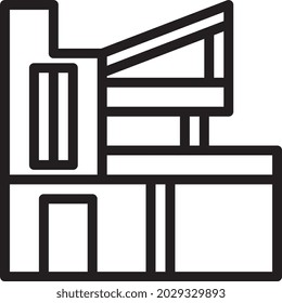 illustration vector and logo house outlines style. icon on white background. Icon sign from modern collection for mobile concept and web apps design. Nice design perfect.