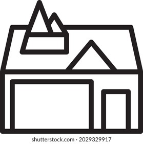 illustration vector and logo house outlines style. icon on white background. Icon sign from modern collection for mobile concept and web apps design. Nice design perfect.